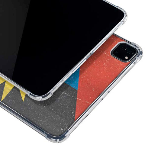 Antigua and Barbuda Flag Distressed iPad Pro 12.9in (2020) Clear Case